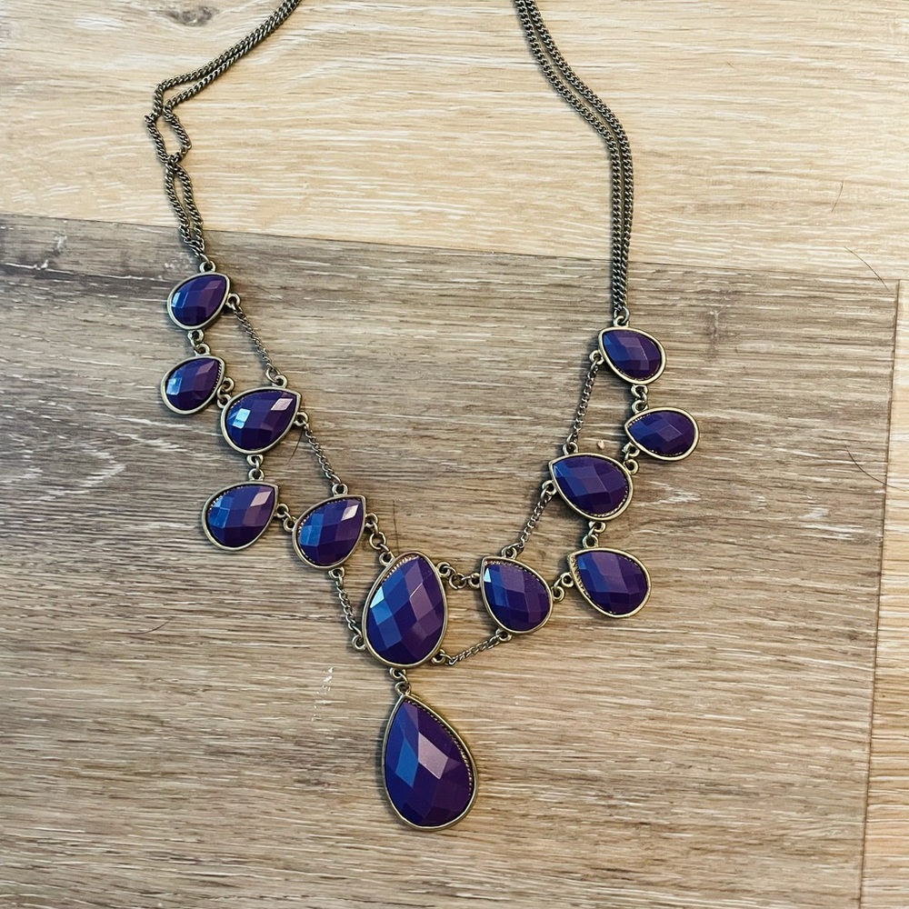 Purple Statement Necklace